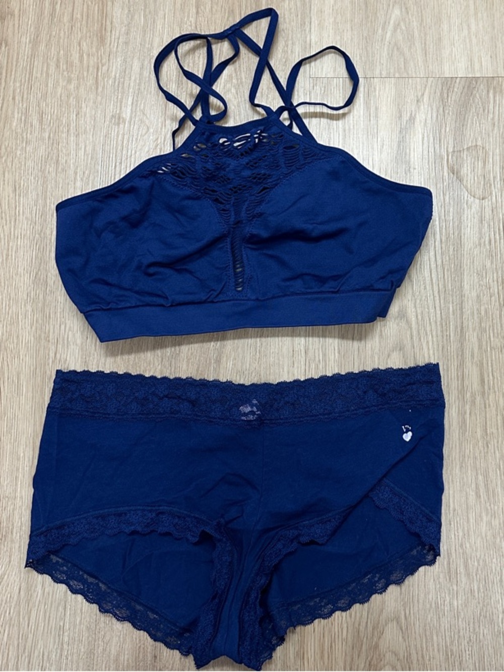 Victoria's Secret Navy Lace Boyshorts
